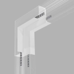 Slim Magnetic Коннектор угловой внутренний для встраиваемого шинопровода белый 85093/11
