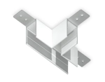 Коннектор Т-образный для накладного шинопровода Magnetic 220V GL1035 WH белый 105*75*52 (соединители в комплекте)