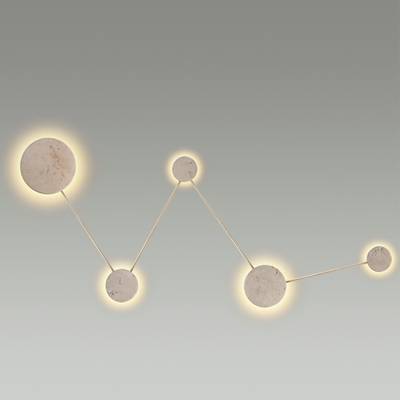 6625/25WL HIGHTECH ODL24 225 бежевый/металл/травертин Настенный светильник IP20 LED 25W 3000K 220V TRAVERTINO