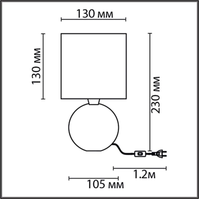 8228/1T MODERNI LN25 000 белый, керамика/текстиль Настольная лампа E14 1*40W 220V MAKOVIA
