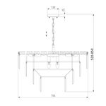 Умная подвесная хрустальная люстра 10130/10 хром, E14х10