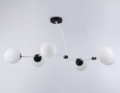 Подвесной светильник TR2552/6 WH/BK белый/черный E27/6 max 60W 1160*600*450