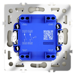 VLS020105 Выключатель встраиваемый VOLTUM S70 двухклавишный 10А, (сталь) (ТМ Maytoni)