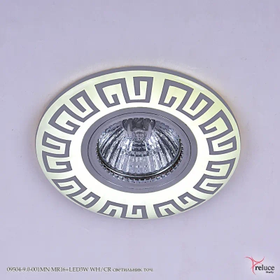 09504-9.0-001MN MR16+LED3W WH/CR светильник точечный Reluce, GU5.3х1