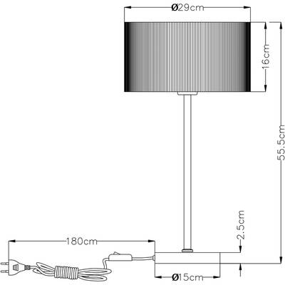 Декоративная настольная лампа Arte Lamp MALLORCA A1021LT-1SS, 1хE27