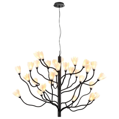 5090/30 MODERN ODL25 553 черный матовый/белый/фарфор Люстра G4 LED 30*5W GARDI