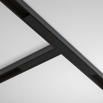 Т- образный коннектор накладной Basity, черный, TRA172CT-11B. TM Maytoni