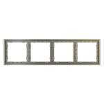 VLS100404 Рамка пластиковая VOLTUM S70 на 4 поста, (шелк) (ТМ Maytoni)