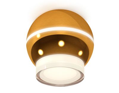 Комплект накладного светильника XS1105031 PYG/FR золото желтое полированное/белый матовый MR16 GU5.3 LED 3W 4200K (C1105, N7160)