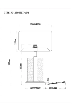 Декоративная настольная лампа Arte Lamp VARUM A5055LT-1PB, 1хE27