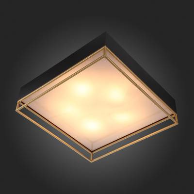 SL1127.422.05 Светильник потолочный ST-Luce Черный, Матовое золото/Белый E27 5*40W