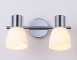 Настенно-потолочный спот TR3963/2 CH/FR хром/белый матовый E27*2 max 40W 200*105*200