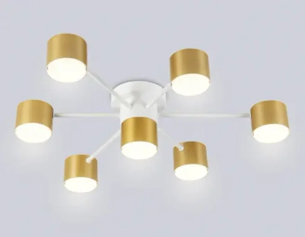 Светильник потолочный FL51725/7 WH/GD белый/золото GX53/7 max 12W 645*135