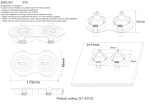 Светильник встраиваемый Crystal Lux CLT 001C2 BL 1400/146