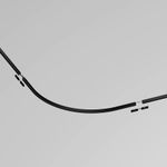 Коннектор радиусный D600 накладной Levity черный, TRA184-R600-11B. TM Maytoni