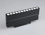 Светильник светодиодный поворотный для шинопровода Magnetic GL4048 BK черный IP20 12W 4200K 48V 24° 223*22*105