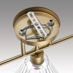 8188/3C COMFI LN25 190 латунь/прозрачный, металл/стекло Потолочный светильник E14 3*40W 220V VIVIAN