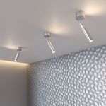 Настенный светодиодный светильник в стиле минимализм 20084/1 LED серебро