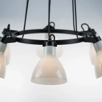761160 Люстра ACROBATA 6х40W E14 ЧЕРНЫЙ/БЕЛЫЙ Lightstar