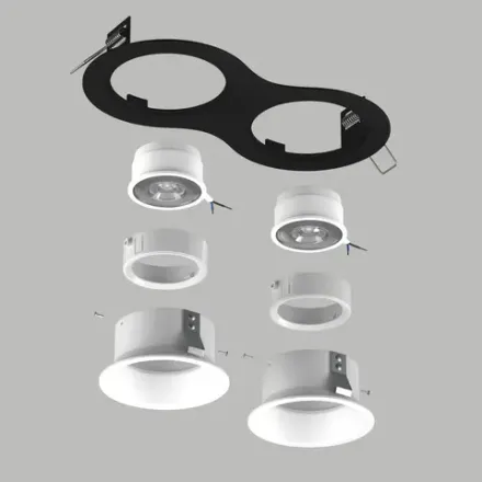 D6270606WMOD Светильник DOMINO ROUND  под LED модуль/лампу МR16 (214627+214606+214606+214006+214006)