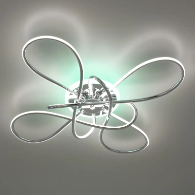 Citilux Джемини CL229B141E LED RGB Люстра с пультом Хром