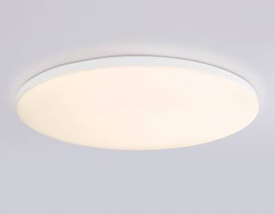 Потолочный светодиодный светильник с Wi-Fi Яндекс Алисой/Tuya/Smart Home/Alexa  FZ2003 WH белый IP54 30W 3000K-6500K+RGB D450*60 (ПДУ ИК