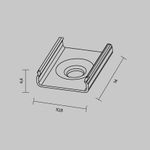 Комплект креплений (для профиля ALM-1007-S-2M) 4 шт., 642011. TM Maytoni