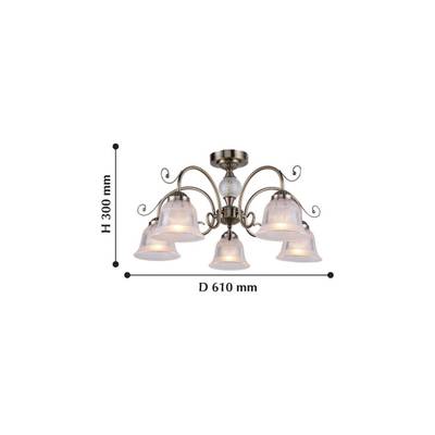 Потолочная люстра Vetus 2194-5U. ТМ F-Promo