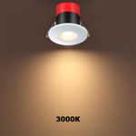 358639 SPOT NT21 273 белый Светильник встраиваемый светодиодный диммируемый, смена цв. температуры IP65 LED 3000К\4000К\5000К 8W 220V REGEN