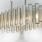 712164 Люстра AGAVE 6х40W E27 СЕРЕБРО С ПАТИНОЙ/ПРОЗРАЧНЫЙ Lightstar