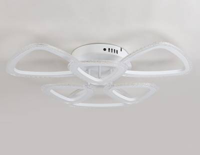 Светильник потолочный светодиодный с пультом FA4512/3+3 WH белый 80W 4200K/3000K/6400K D640*120 (ПДУ ИК)