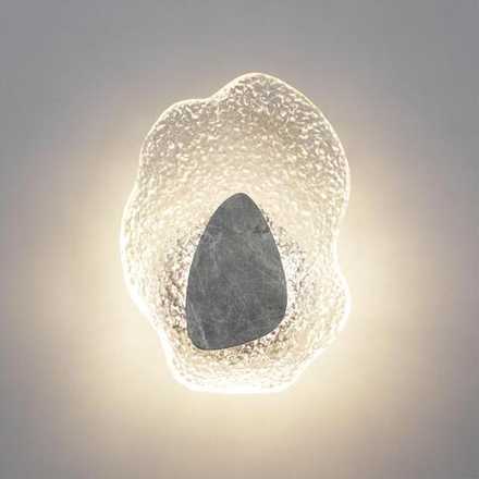 5461/12WLB L-VISION ODL_EX26 053 черный/прозрачный/серый/металл/стекло/мрамор Настенный светильник LED x 12W 3000K CORALLA