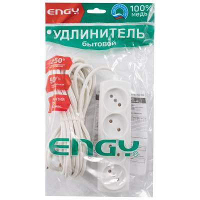 Удлинитель ENGY "Премиум" 7м/4роз. (ПВС 2х0,75)