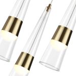 5043/42L L-VISION ODL24 301 глянц.золото/прозрачный/металл/стекло Люстра LED 42W 3000K 4167Лм LUMP