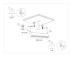 Светильник светодиодный накладной TA1825 WH белый LED 12W 4200K 230*22*87