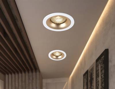 Светильник встраиваемый TN102723 WH/GD белый/золото GU5.3 92*92*23