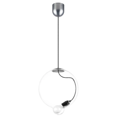 805300 Люстра COLORE 1х8W (led) E27 АЛЮМИНИЙ/ПРОЗРАЧНЫЙ Lightstar