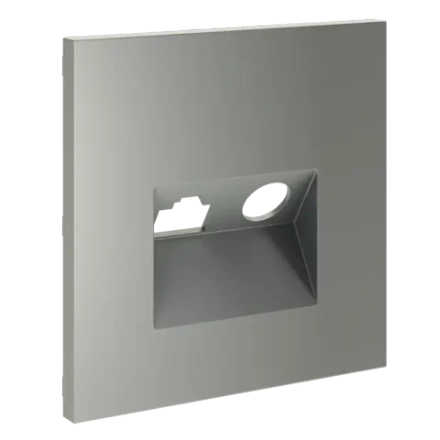 VLS002705 Накладка для розетки TV+RJ45 кат. 6, S70 (сталь). (ТМ Maytoni)