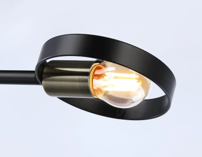 Подвесной светильник со сменной лампой TR8225/2 BK/SB черный/бронза E27/2 max 40W 510*165*190