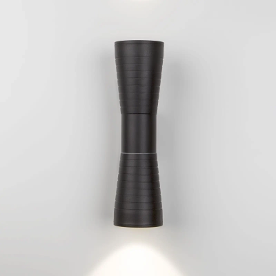 Tube double черный уличный настенный светодиодный светильник 1502 TECHNO LED