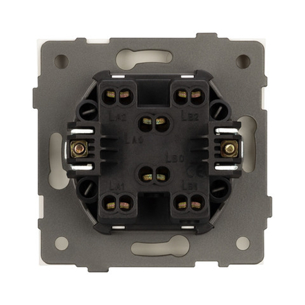 Механизм выключателя одноклавишный перекрёстный SWT-TENDO-MKX1-SFPL-GD (230V, 10A) (Arlight, -)