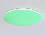 Потолочный светодиодный светильник с Wi-Fi Яндекс Алисой/Tuya/Smart Home/Alexa FZ2002 WH белый IP54 25W 3000K-6500K+RGB D370*55 (ПДУ ИК)