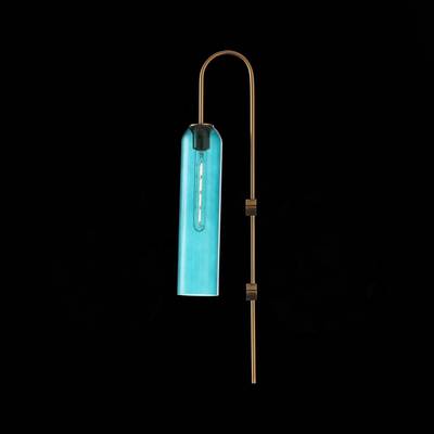 SL1145.381.01 Светильник настенный ST-Luce Латунь/Голубой E27 1*60W