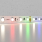Светодиодная лента 24В 5050 19,2Вт/м Цветная (RGB) + 4000K 5м IP20, 10180. TM Maytoni