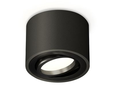 Комплект накладного поворотного светильника XS7511002 SBK/PBK черный песок/черный полированный MR16 GU5.3 (C7511, N7002)