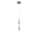 07861-1A,36 Подвес Гутта латунь d10 h200 Led 3W (3000k)