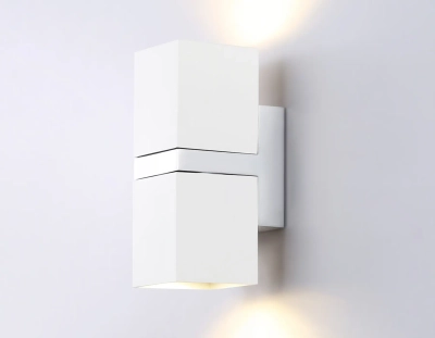 Настенный светильник FW245/2 WH/CH белый/хром GU10*2 max 12W 155*61*80