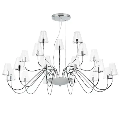 758214 Люстра подв. DIAFANO 21х40W G9 ХРОМ/ПРОЗРАЧНЫЙ Lightstar
