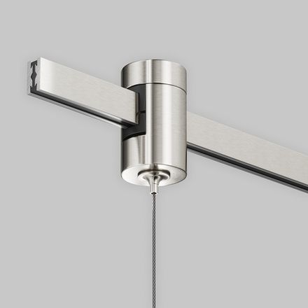 Коннектор с тросовым подвесом Tau в шинопровод Flarity платина TRA154SW-1PT. TM Maytoni