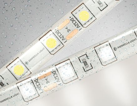 Светодиодная лента GS2102 5050 60Led/ 14.4W m/ 12V IP65 4500K/ 5000*10*2.87mm/ кратность резки 50mm (2 конт.)